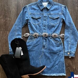Blue Denim Dress